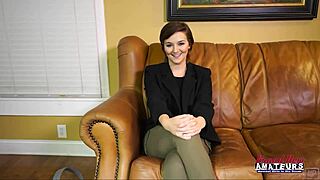 Petite Cutie Kylie Sucks Monster Cock, Pink Pussy Fucked Doggystyle