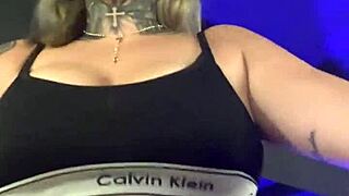 Big Tits Babe Gets Horny At Gym, Sweat Drips To Wet Pussy!