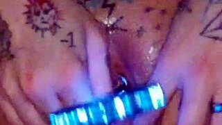 new amateur side show early winter special progress on stretching my piss hole watch my smooth wet pussy cum from the training big natural tits glowstick show watch till the end