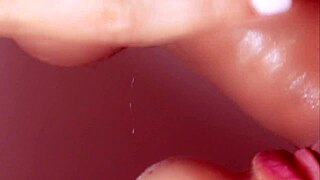 Pretty Japanese girl feels pleasure giving close-up blowjob in porn story