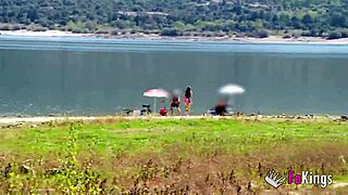 The swamp makes her horny, Briseida Myers wants to do nudism and fuck