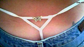 Wife In Thongs Gets Cumshot Tribute