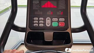 brunette sucks dick before deep penetration?