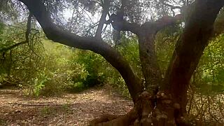 Excursion with my stepbrother - blowjob on the mountain - cum in mouth