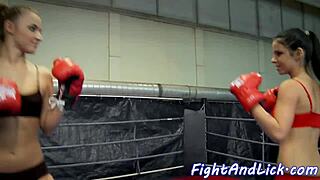 i orally pleasured this lesbian and she loves wrestlin' with me, it's so fun