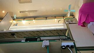 Slim Eighteen Chick Flaunts Thongs Braless