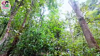 วัยรุ่นไทย เดินเก็บเห็ดดีดีโดนเย็ดหีซะงั้น เสียงไทย!