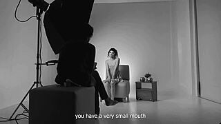 first time anal cindy luna casting interview with petite brunette