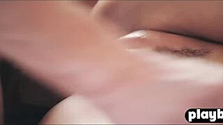 Horny couple enjoys sensual sex on a winter day.