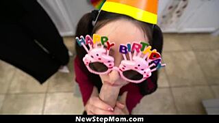 Stepmom and Stepsister Cheer Up Heartbroken Stepson with Naughty Party!