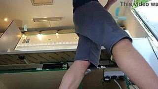 Slim Eighteen Chick Flaunts Thongs Braless