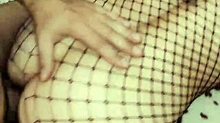 fishnet underwear looks very excitingsk