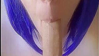 mature mom deepthroats 8 inch uncut cock and swallows cum 😋
