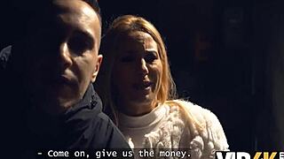 i put sex timer on fucked the blondie and tricked her bf 😏