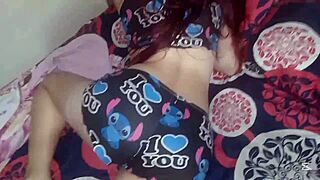 Is this redhead stepdaughter getting fucked by her stepfather?