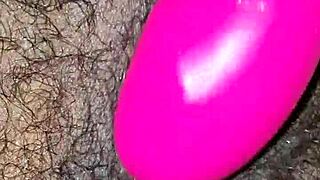 Hot Hairy Indian Bhabhi Inserts Dildo Deeply