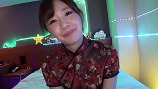 Beautiful white skin e-cup tits goddess cums hard part3