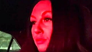 Italian Long Hair Big Tits Milf Artemisia Love Flashes Juicy Boobs On Sexy Solo Car Ride