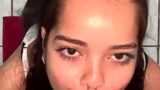 Sucking Wellington Prado's veiny cock and making it all slobbery before he fucks me is such a turn-on