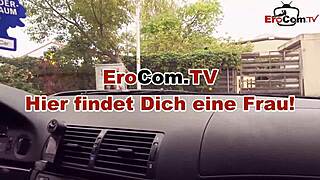 Shy student tourist tries outdoor sex with German pickup macho