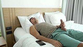 Stepbrother jerks off to stepsister's photo