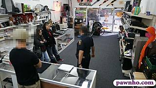 Two women tried to steal and got banged hard by pawn dude