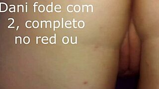 brunette teen wife in group orgy almost can't take alpha male's big cock