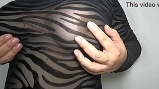 Sexy Colombian Step-Mother with Huge Ass and Pussy Lips Prepares to Rest in Thong and Panties