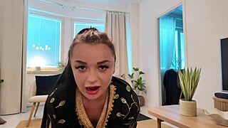 Arab Bitch Wife Fucking Big Black Cock!