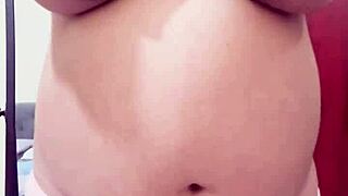 Pregnant Arab Step Mother Teasing And Strips On Webcam Looking For Someone To Fuck Her Hairy Pussy