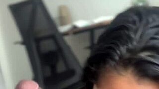 deep sloppy blowjob from amateur couple with big black cock