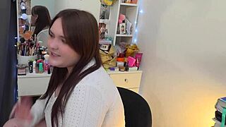 milf jerks off while spied on backstage