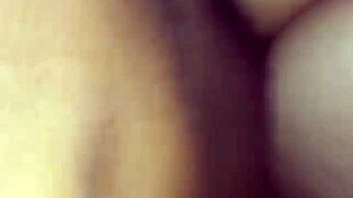 Cuckold husband licks creampied pussy during anal