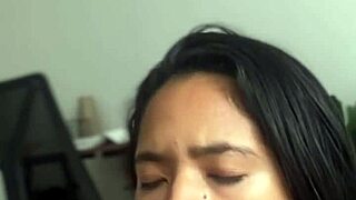 deep sloppy blowjob from amateur couple with big black cock