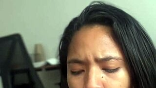 deep sloppy blowjob from amateur couple with big black cock