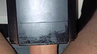 i used the lovense solace toy for a stranger's cumshot in my homemade solo session