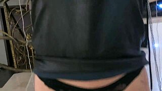 Master, train this bound submissive milf in hard bdsm fisting for the first time at home.