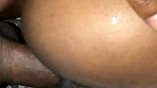 Amateur ebony teen 18+ gets her petite pussy drilled deep