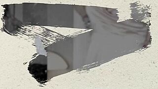 Jazmin models a two-tone bikini for us