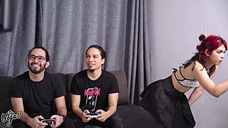 Friend's girlfriend craves double penetration, and we make her happy with Cindy Luna