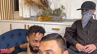 Gangbang with insatiable bride unleashing cum everywhere