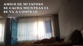 Friend Joins Bed While Husband Trains In Rented Rooms