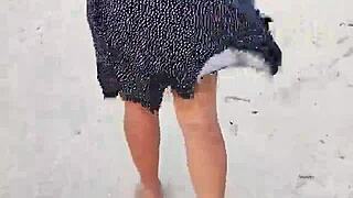 Exposing On Mexican Beach 😏