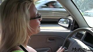 blonde amateur gets cum all over her big tits from mofozo