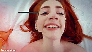 Teen Redhead Aria Carson Fucking and Rimming Older Guy