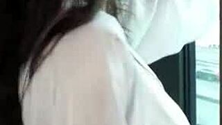 MILF tits bounce as I fuck her hard in the bedroom.