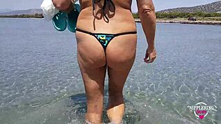 Nippleringlover Hot Pissing Nude Beach Pierced Pussy Wide Open Huge Pierced Nipples!