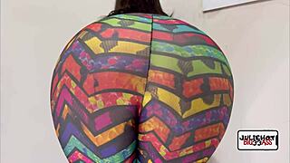 Intensely fucking the big-ass student in the gym, her thong riding up as she pedals the bike passionately