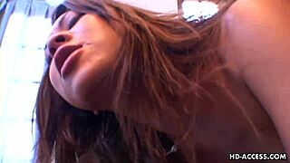 asian pornstar takes two cocks in spit roast