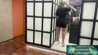 Oh wow, mama caught her stepson spying and fucked him hard!